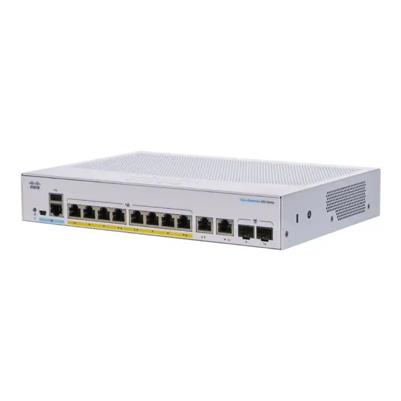 Cisco Business 250 Series CBS250-8FP-E-2G - Commutateur - C3 - intelligent - 8 x 10 - 100 - 1000... (CBS250-8FP-E-2G-EU)_1